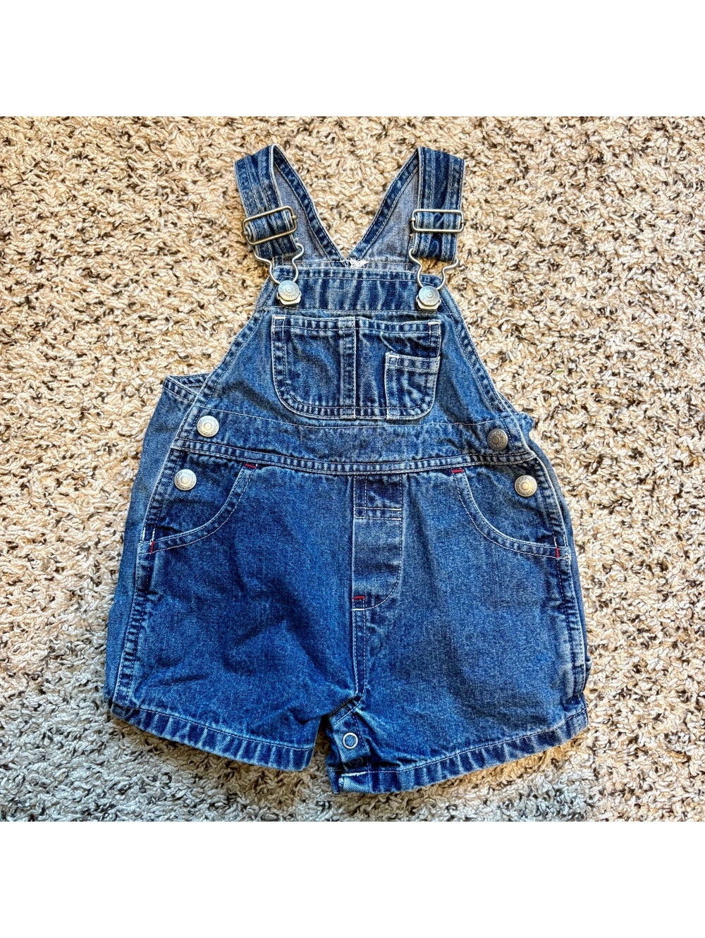 Vintage BabyGap Denim Overalls 3-6 Months, Blue, 90s Y2K Classic Baby Gap